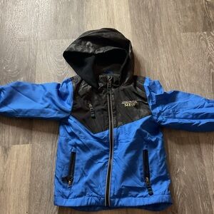 London Fog Kids Blue and Black Raincoat